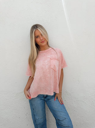 Harrison Tee - Bright Pink