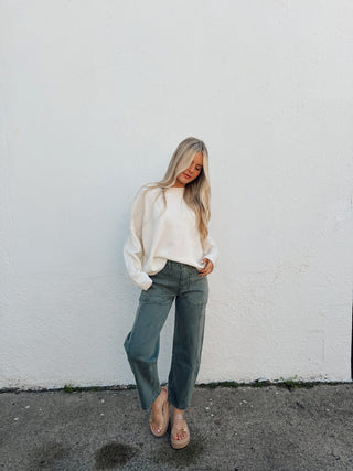 Gunner Olive Denim