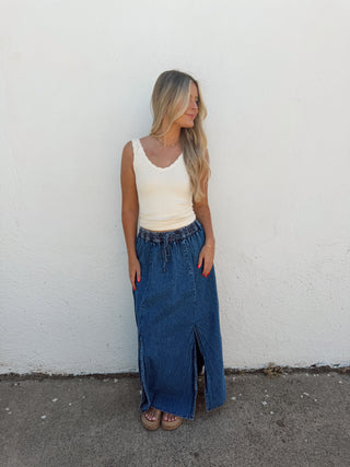 Belle Denim Skirt