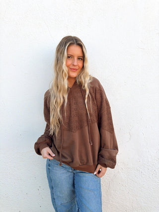 Callan Crochet Hoodie