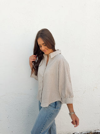 Lisa Plaid Top