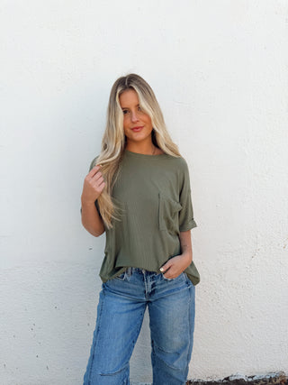 Riley Tee - Olive