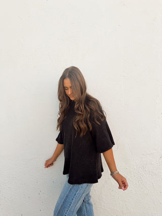Will Waffle Tee - Black
