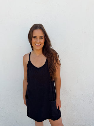 Leah Romper - Black