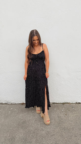 Hadley Polka Dot Dress - Black