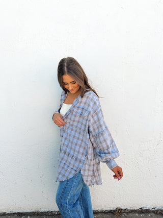 Lauren Plaid Top