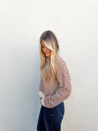 Khloe Sweater - Burgundy