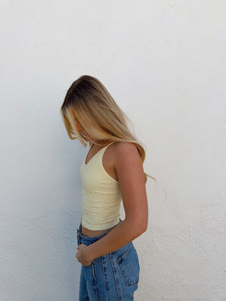 Benny Tank - Pale Yellow
