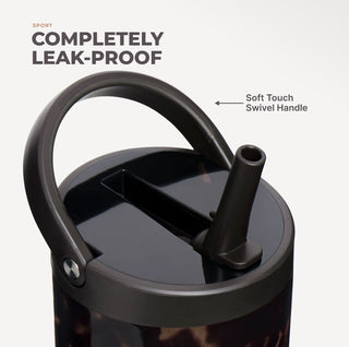 Mocha Tortoise HydroJug 32oz Sport Water Bottle