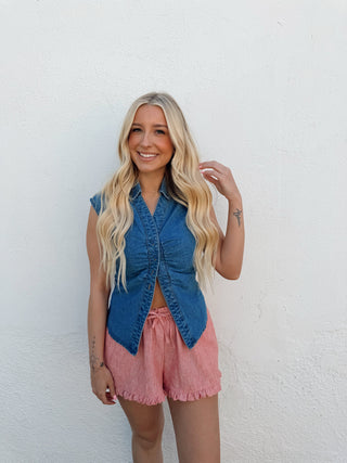Devyn Denim Top