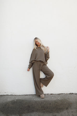 Colby Long Sleeve Set - Olive Khaki