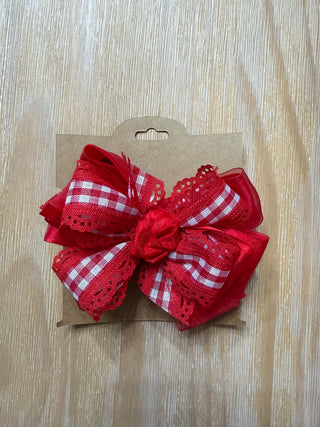 Pattern Bow - Red Gingham
