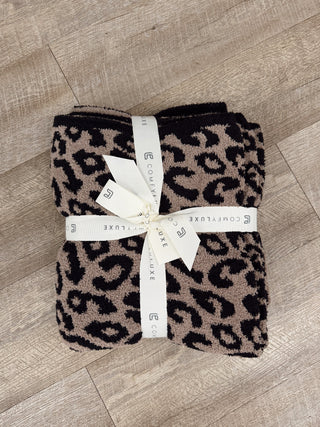Leopard Blanket - Coffee