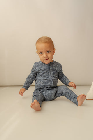 Howdy | Bamboo Zip Romper