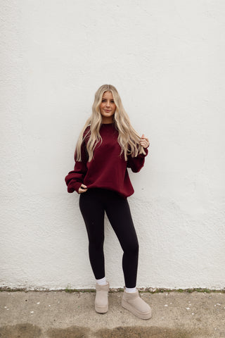 Dark Cherry Crewneck