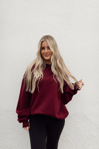 Dark Cherry Crewneck