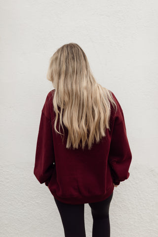 Dark Cherry Crewneck
