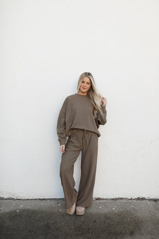 Colby Long Sleeve Set - Olive Khaki