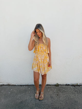 Cambria Romper - Yellow