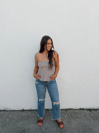 Hayden Tube Top - Brown