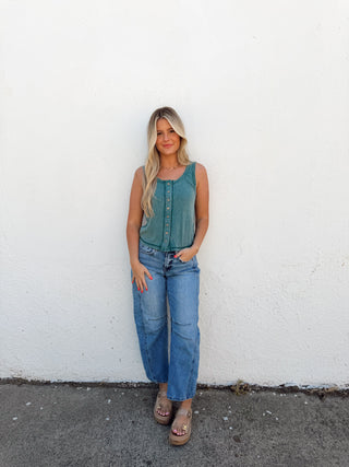 April Tank - Teal