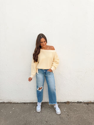Savannah Pullover - Butter Yellow
