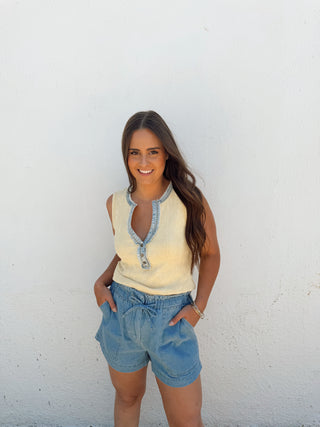 Gabby Shorts - Light Wash