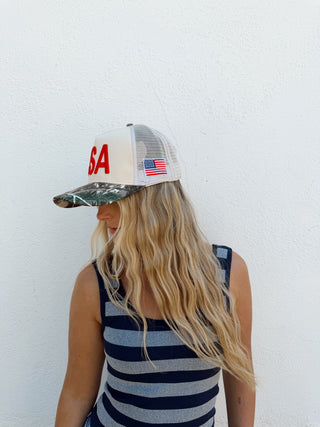 USA Vintage Trucker Hat