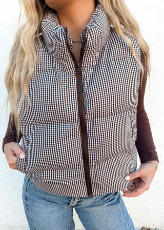 Gia Gingham Vest