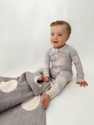 Plush Baby Blanket - Smiley