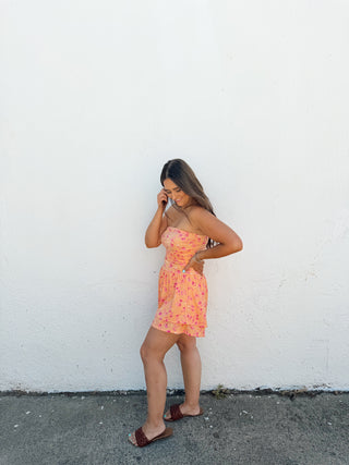 Kalani Romper - Peach