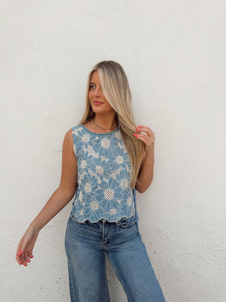 Emory Embroidery Tank
