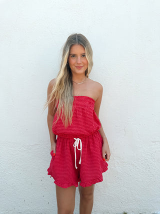 Gigi Gingham Romper