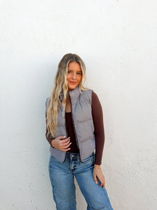 Gia Gingham Vest