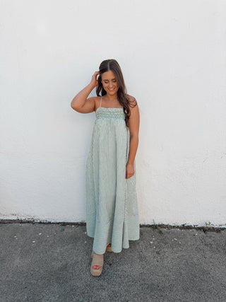 Emmy Striped Dress - Green