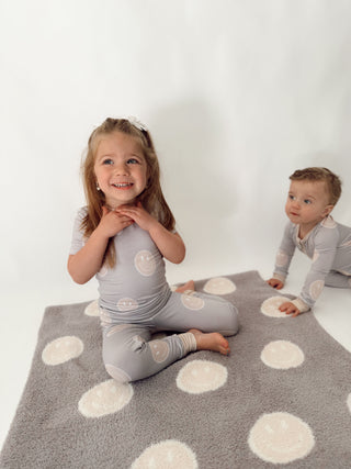 Plush Baby Blanket - Smiley