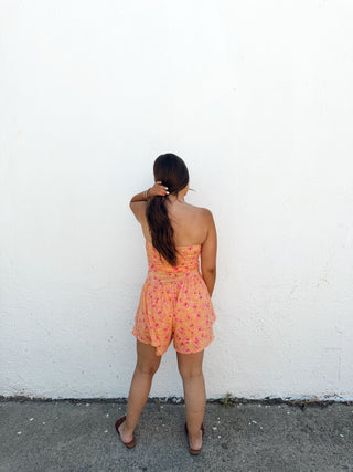 Kalani Romper - Peach