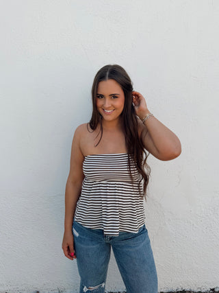 Hayden Tube Top - Brown