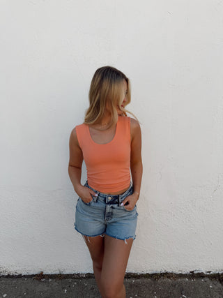 Lucy Tank- Peach Pink