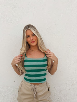 Rivi Reversible Tank - Dark Green