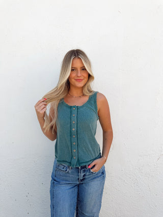 April Tank - Teal