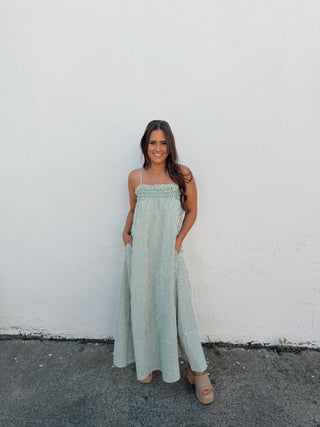 Emmy Striped Dress - Green