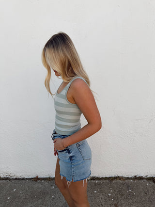 Kaia Tank- Dusty Mint