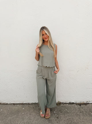 Shelby Scalloped Pants