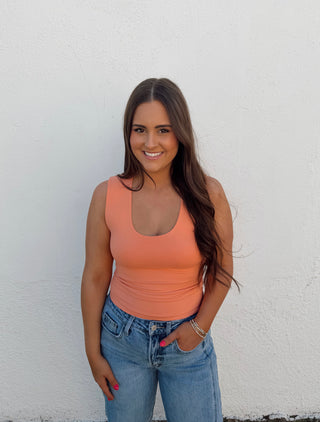 Lucy Tank- Peach Pink