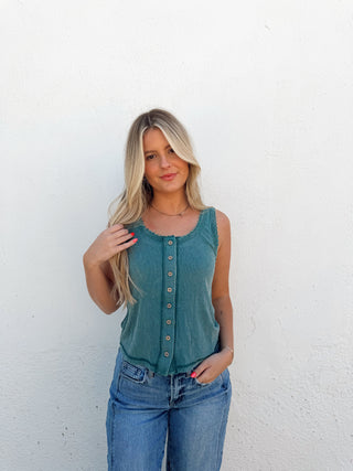April Tank - Teal