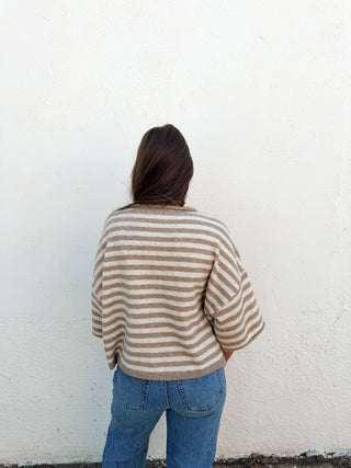 Melanie Striped Cardigan Top