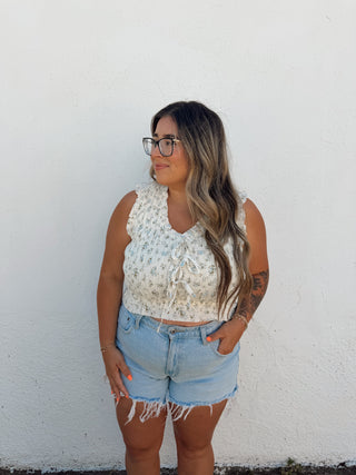 Marigold Top - Blue