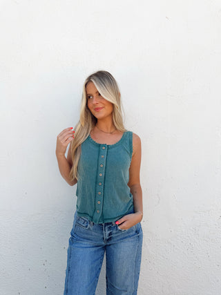 April Tank - Teal