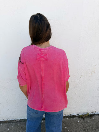 Riley Tee - Hot Pink